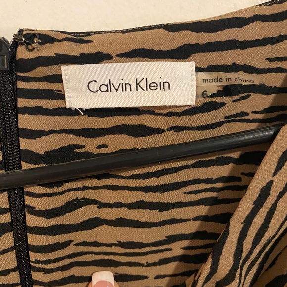 Animal Print Calvin Klein Knee-Length Dress - Picture 3 of 3